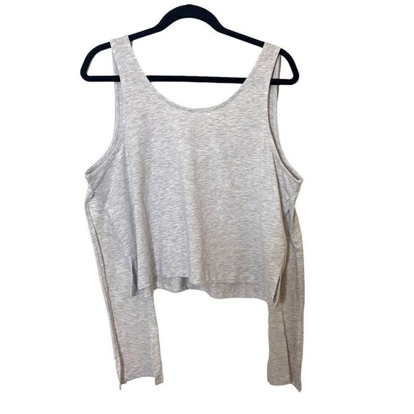 TOPSHOP Cold Shoulder Long Sleeve Top - Picture 2 of 9